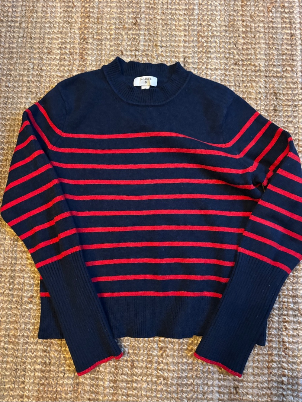 La Ligne for Target navy and red striped crewneck sweater medium